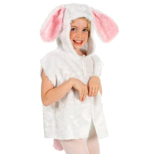 Charlie Crow White Rabbit Costume for Kids one Size 3-8 Years.