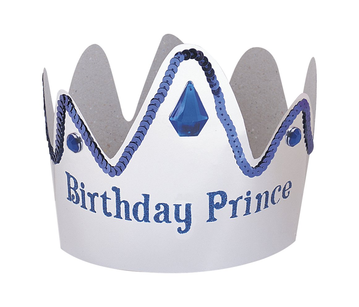 Unique Party - Paper Birthday Prince Crown