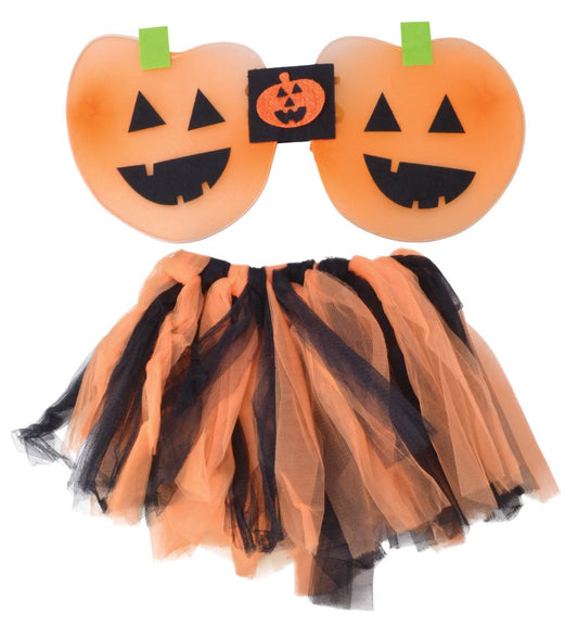 Bristol Novelty Pumpkin Tutu and Wings Set, One Size