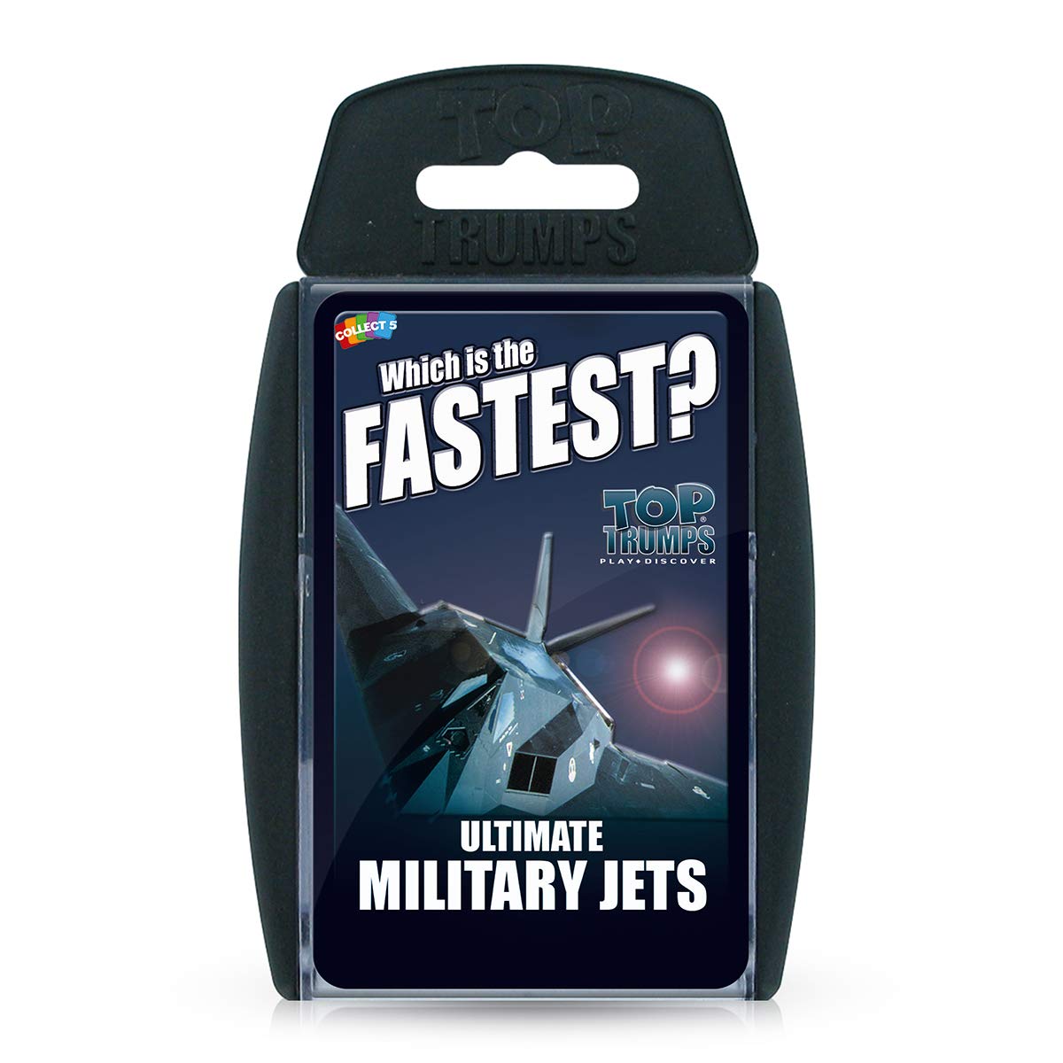 Top Trumps Ultimate Military Jets Classics Card Game, learn facts about the Dassault Rafale and the E-3 Sentry in this educational packed game, 2 plus players makes a great gift for ages 6 plus