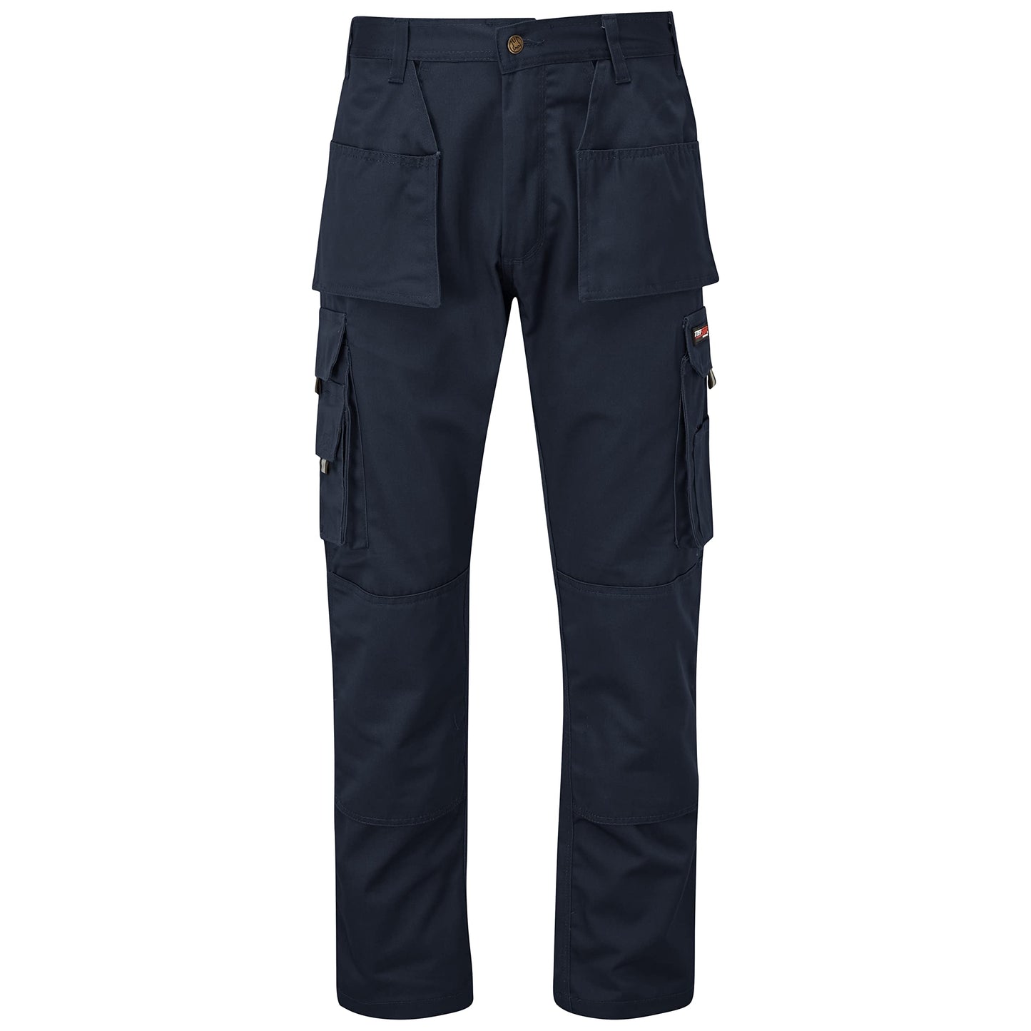 TuffStuff - Pro Work Long Trousers - 38��� Waist - Navy Cargo Trousers- Work Trousers For Men - Triple Stitched Seams - Features Knee Pad Pockets - Mens Work Trousers