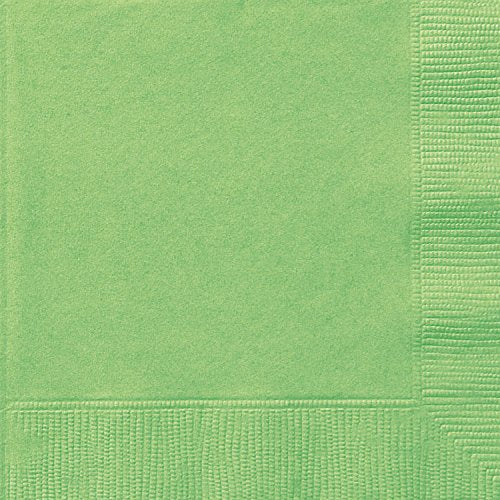 Unique Solid Luncheon Napkins | Classy Lime Green Color Theme | 20ct, 20 Count