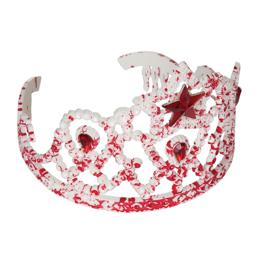 Bristol Novelty Bloody Tiara with Star Drop Gems