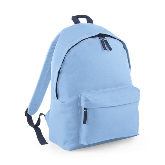 BagBase BG125 Original Fashion Backpack - Sky Blue/French Navy