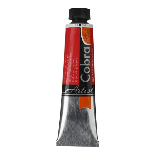 Cobra Water Mixable Oil Paint 40ml Cadmium Red Medium Series 4