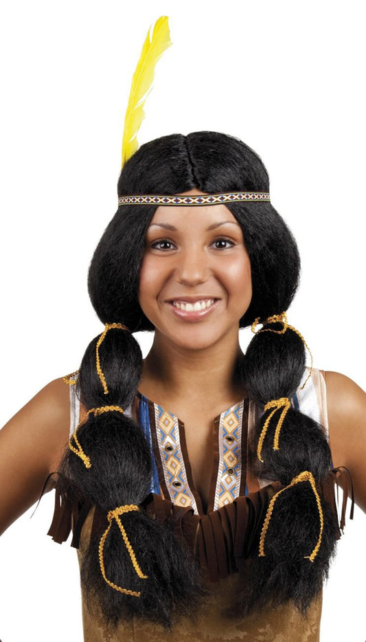 Boland Adult Wynona Wig with Headband, One Size, Black