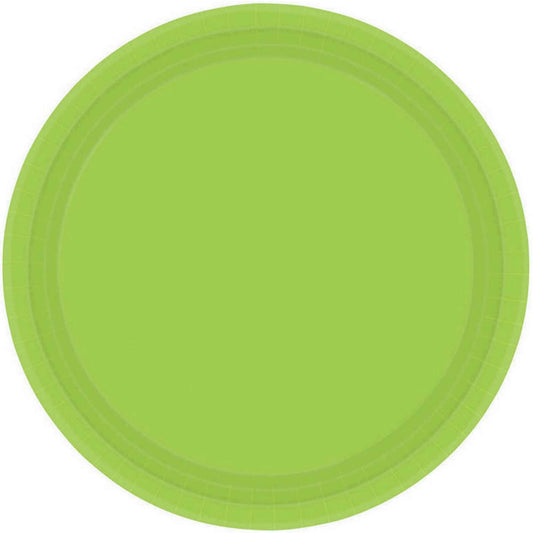 Kiwi Green Paper Plates 22.8cm /8