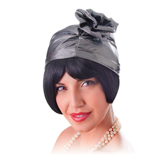 Bristol Novelty Silver Cloche 20���s Hat, One Size