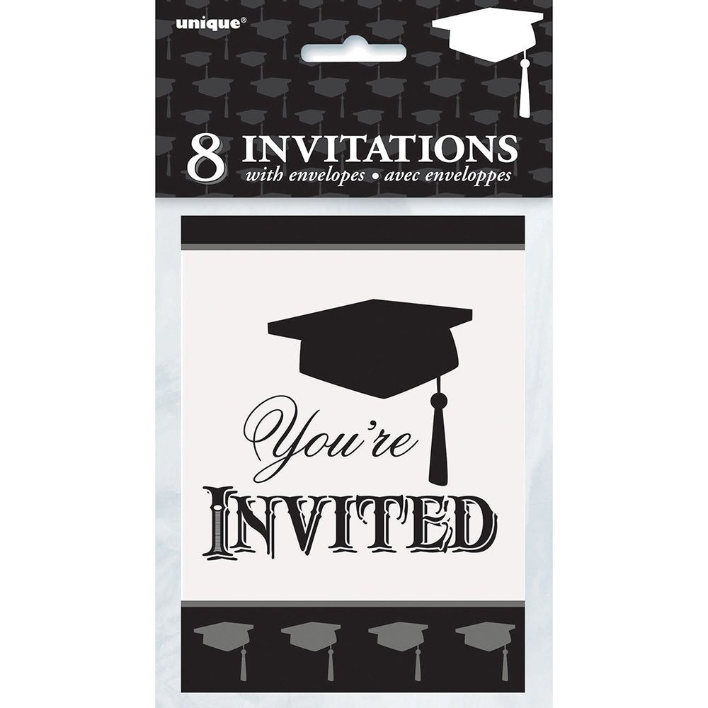 Classic Graduation Invitations, 8ct