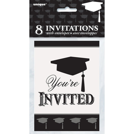 Classic Graduation Invitations, 8ct