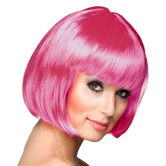 Boland Cabaret Wig Cool Pink One Size