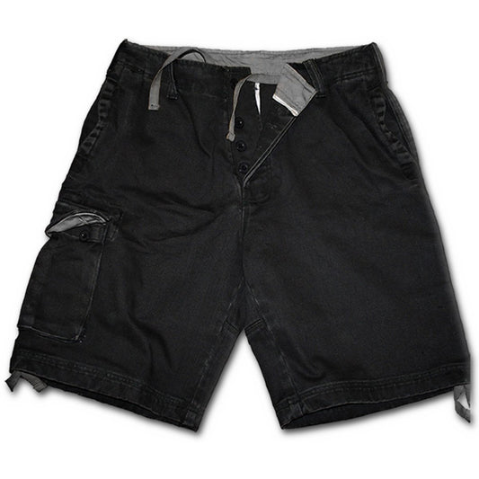 Spiral - Vintage Cargo Shorts Black - XL