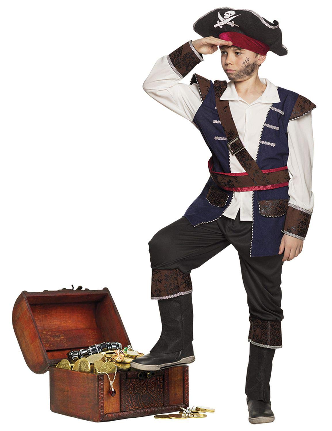 Boland 10132049 Children's Pirate Vince Costume Years, Multicoloured, 10-12 Jahre