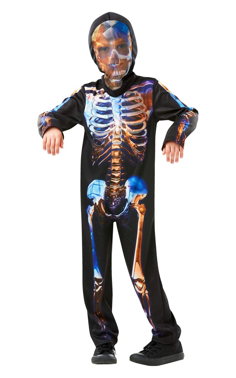 Rubie's Official Skeleton Glow In The Dark, Childs Halloween Costume, Size Medium Age 5-6 Years