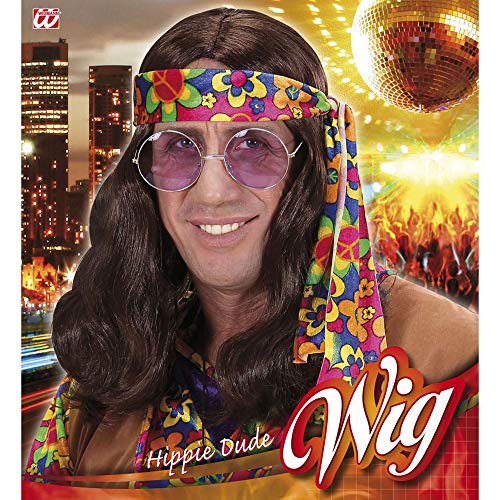 Widmann Generic - Hippie Dude Wig In Brown