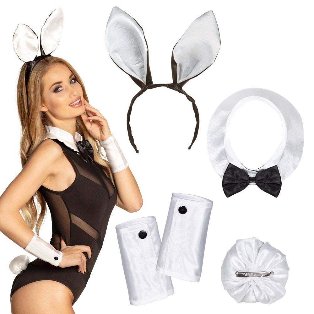 Sexy Easter Bunny Fancy Dress Instant Kit - includes Collar, Cuffs, Ears & Tail