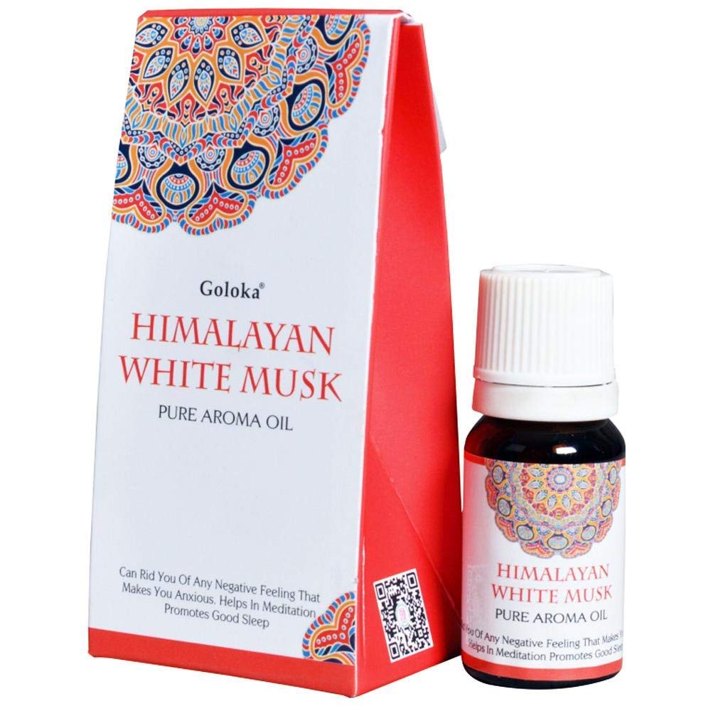 Himalayan White Musk Aroma Oil (Total 120 ml) Set of 12, 10 ml Each Bottle