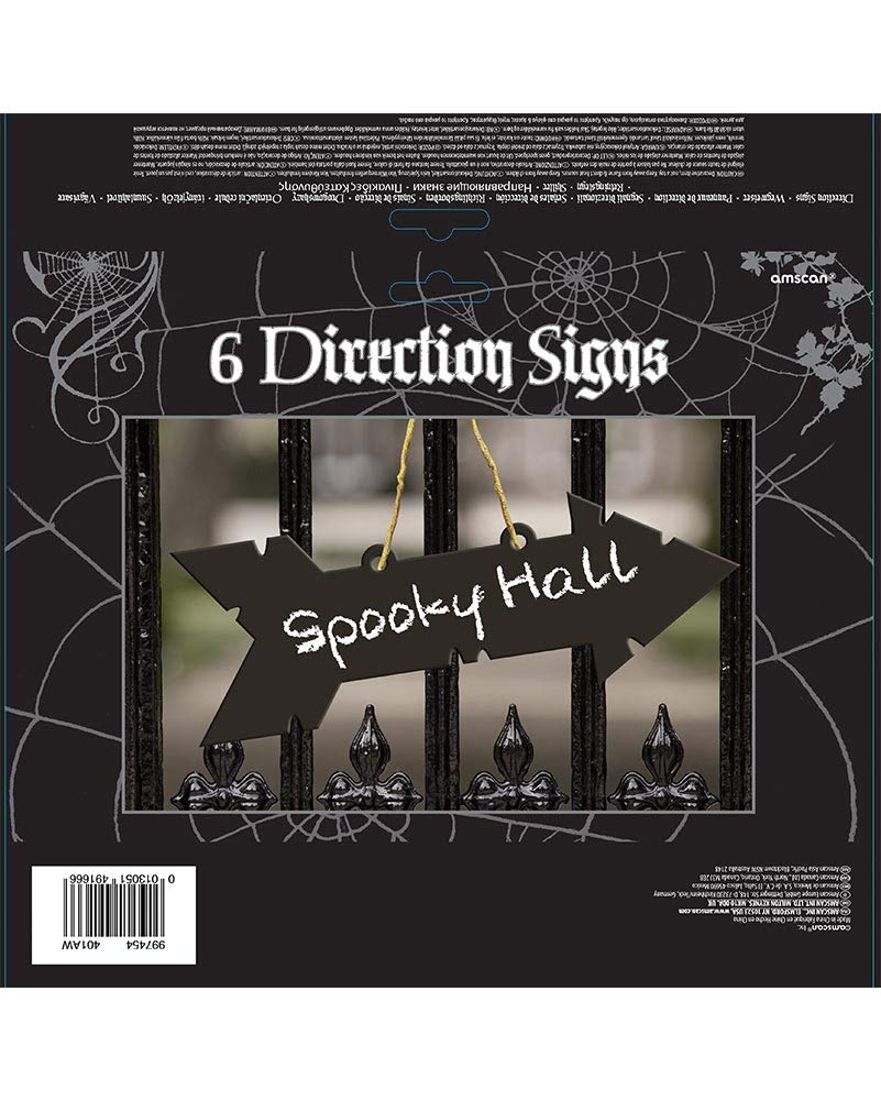 Amscan Direction signs with chalk effects /6