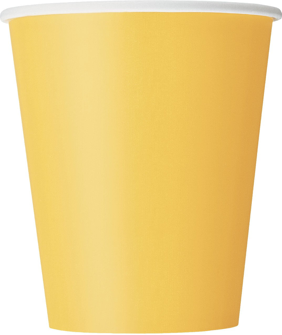 Unique Party - 9oz Yellow Paper Cups, Pack of 14