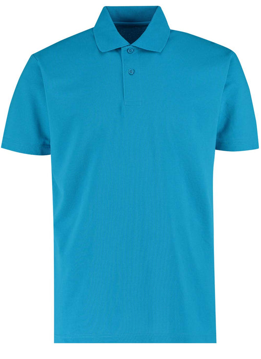 Kustom Kit Mens Short Sleeve Polo Shirts, Turquoise, XXXX-Large. KK422