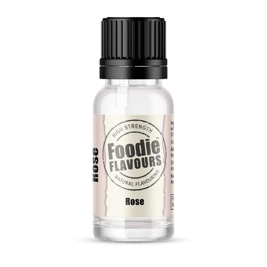 Natural Rose Food Flavouring 15ml - Foodie Flavours