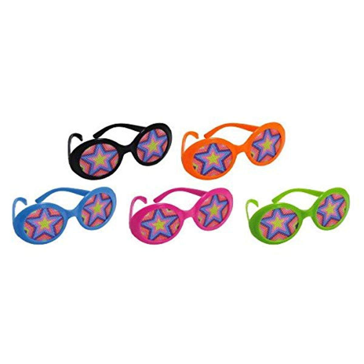 70s Disco Glasses with Printed Lens -