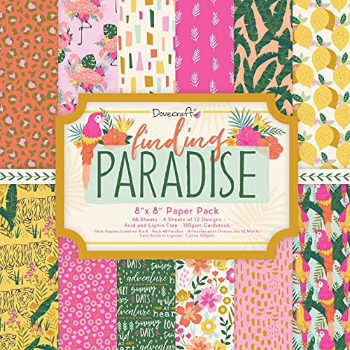 Dovecraft Finding Paradise FSC 8x8 Paper Pack, Multi, One Size