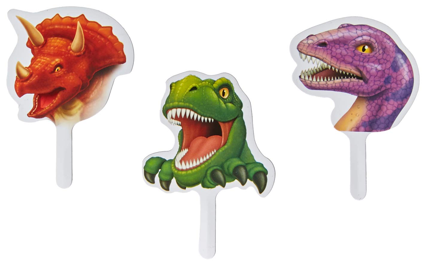 Dinosaur Cup Cake Toppers (Pack Of 12)