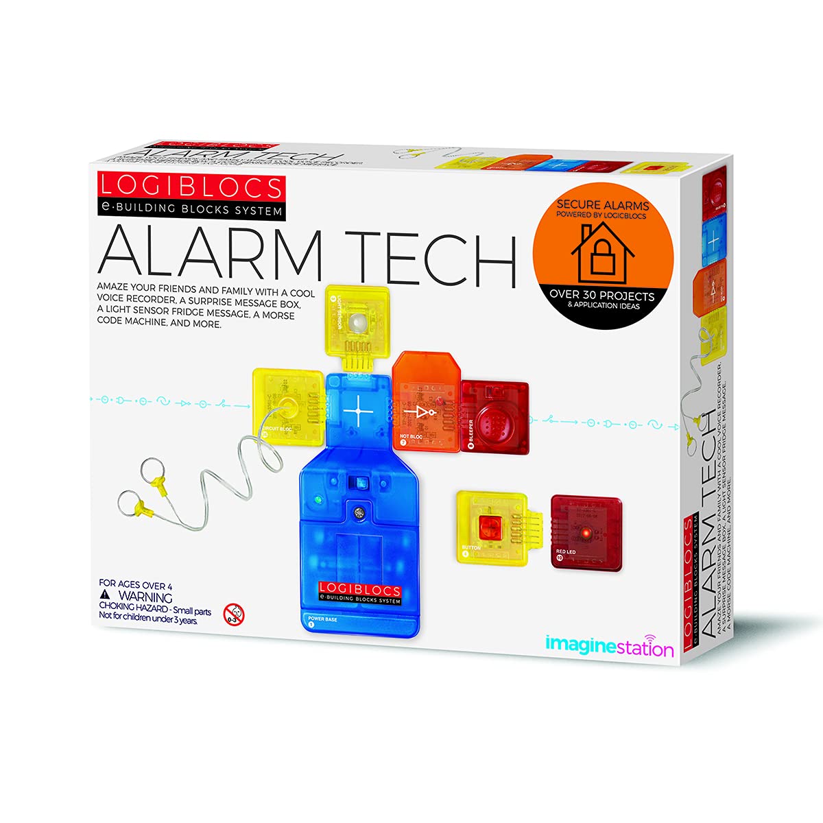 4M 406804 Logiblocs - Alarm Tech, Multi Colour