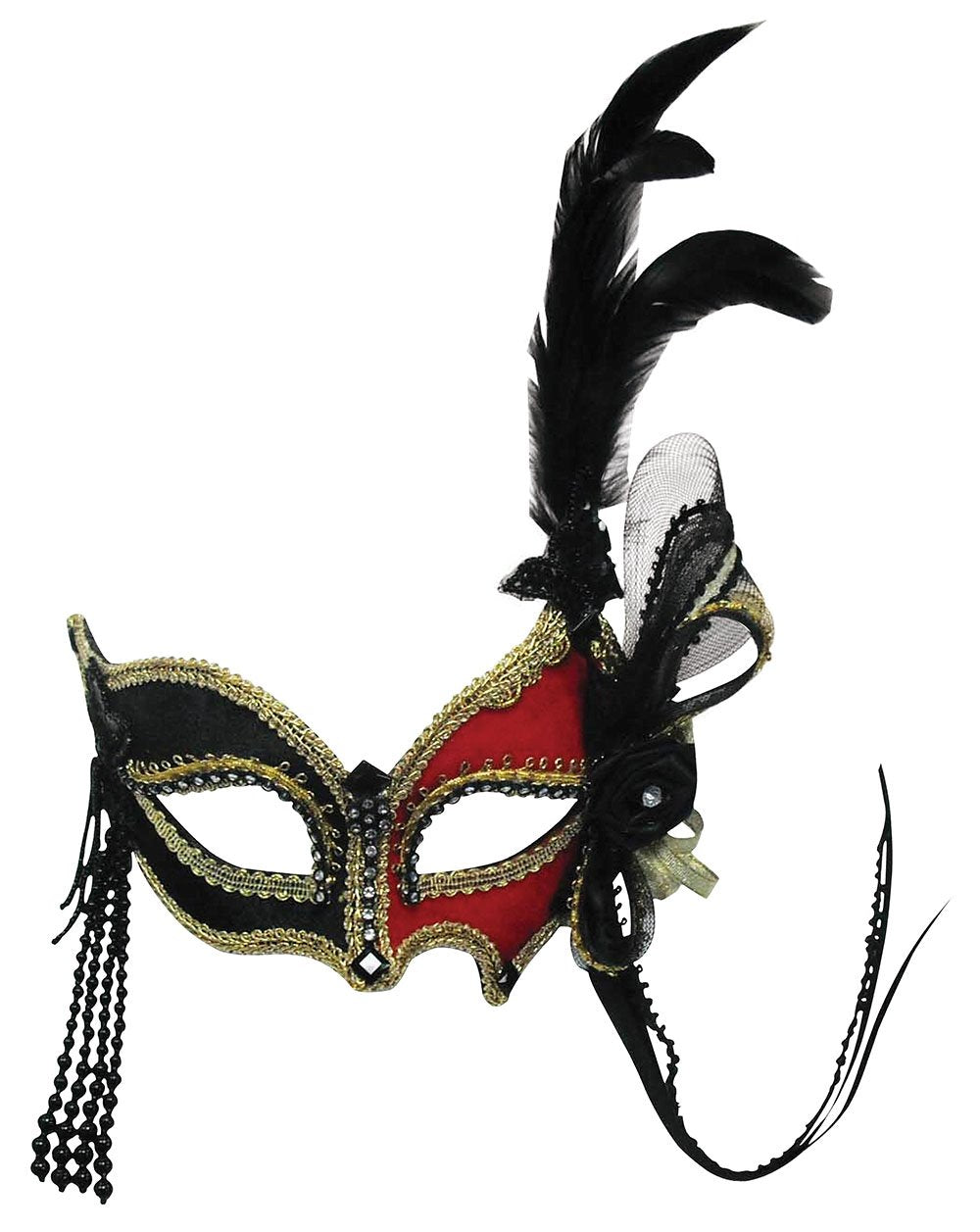 Red/ Black maquerade ball mask