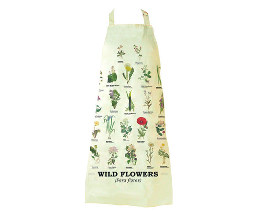 Gift Republic Wild Flower Apron, 100%-cotton, Multicoloured, One Size