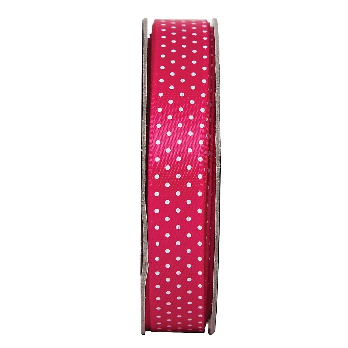 anitas 3 Metre Spotted Ribbon - Fuchsia