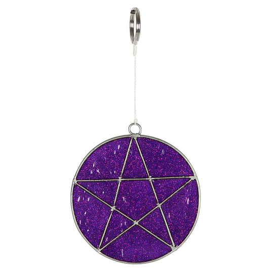 Something Different Suncatcher Mystical Pentagram Purple