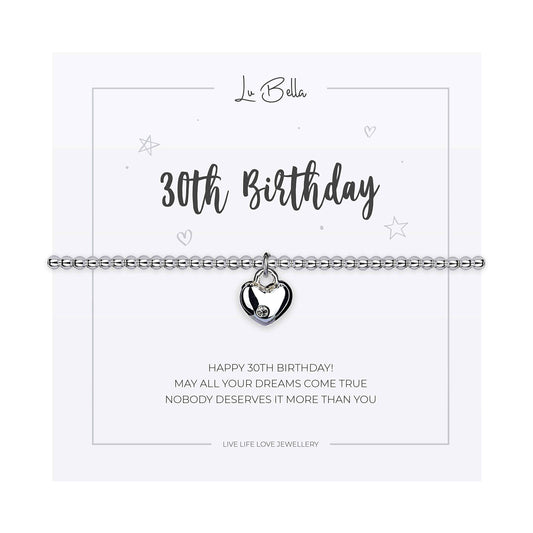 Lu Bella 30th Birthday Celebration Charm Bracelet