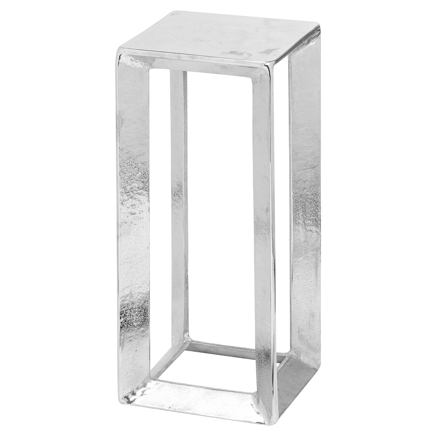 Hill Interiors Farrah Collection Silver Plant Stand, Mixed, 50 x 21 x 3.2cm