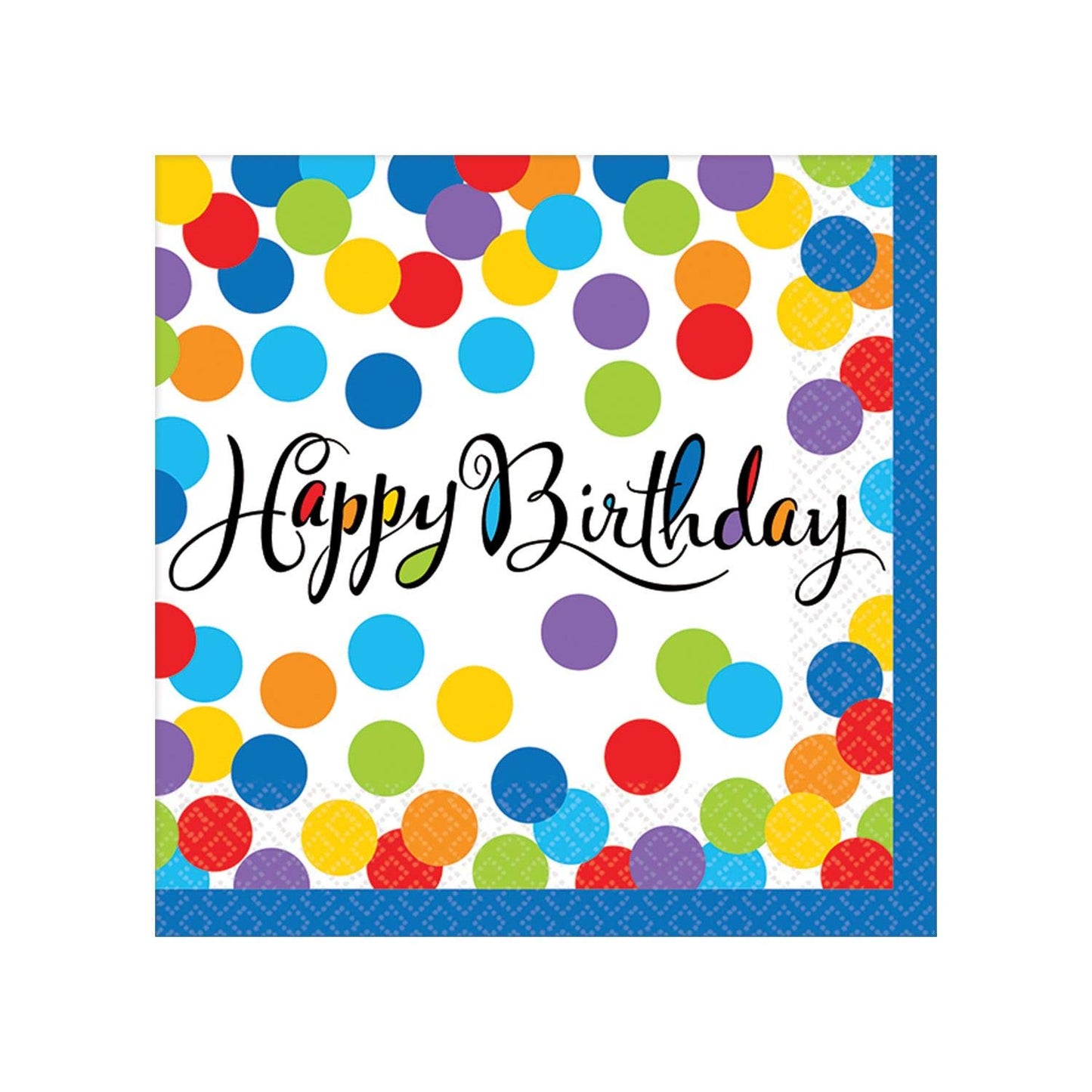 Confetti Bash Beverage Napkins 25cm /36