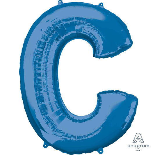 Amscan Balloon Shape: Letter 'C' Blue