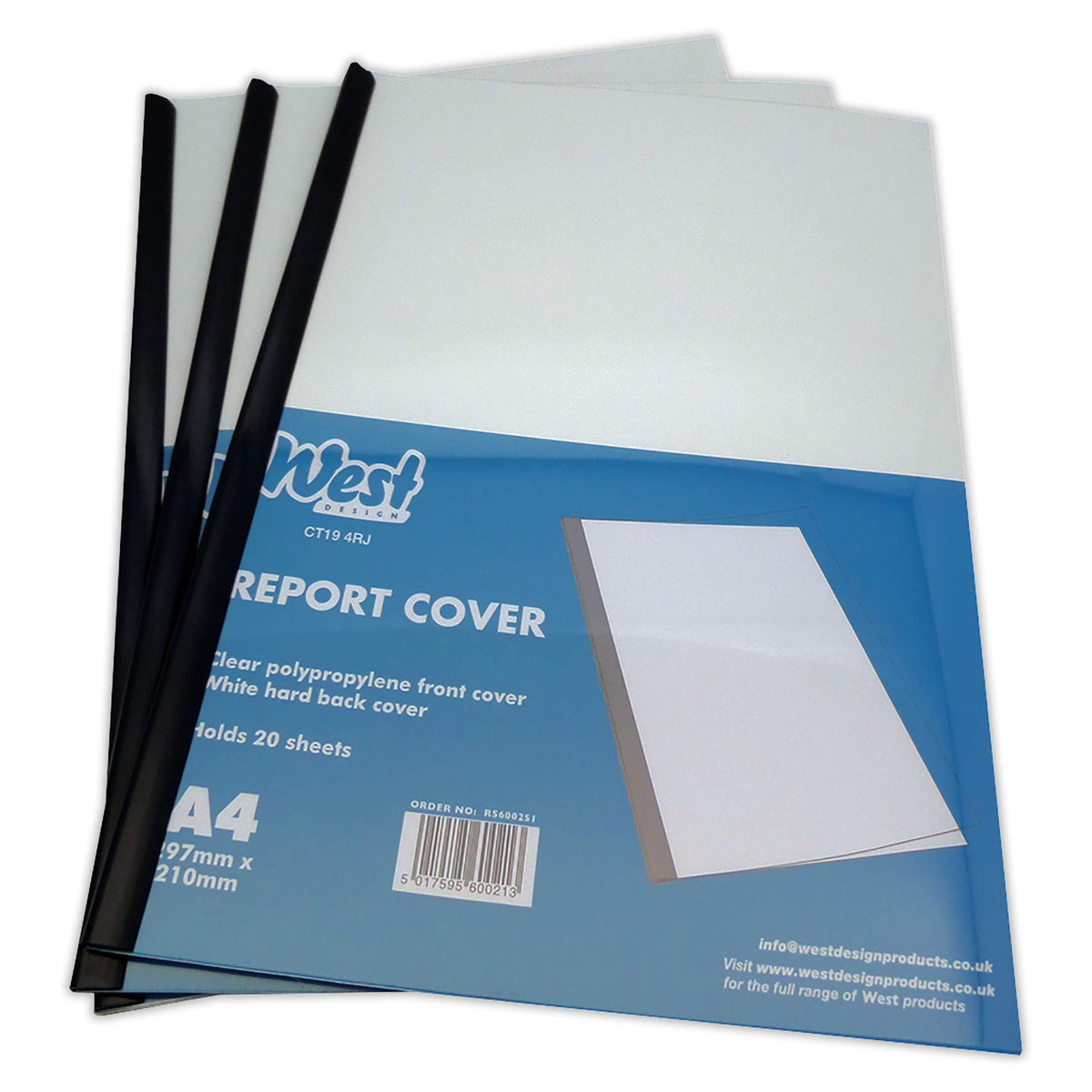 Westfolio Hard Backed Report Cover - White