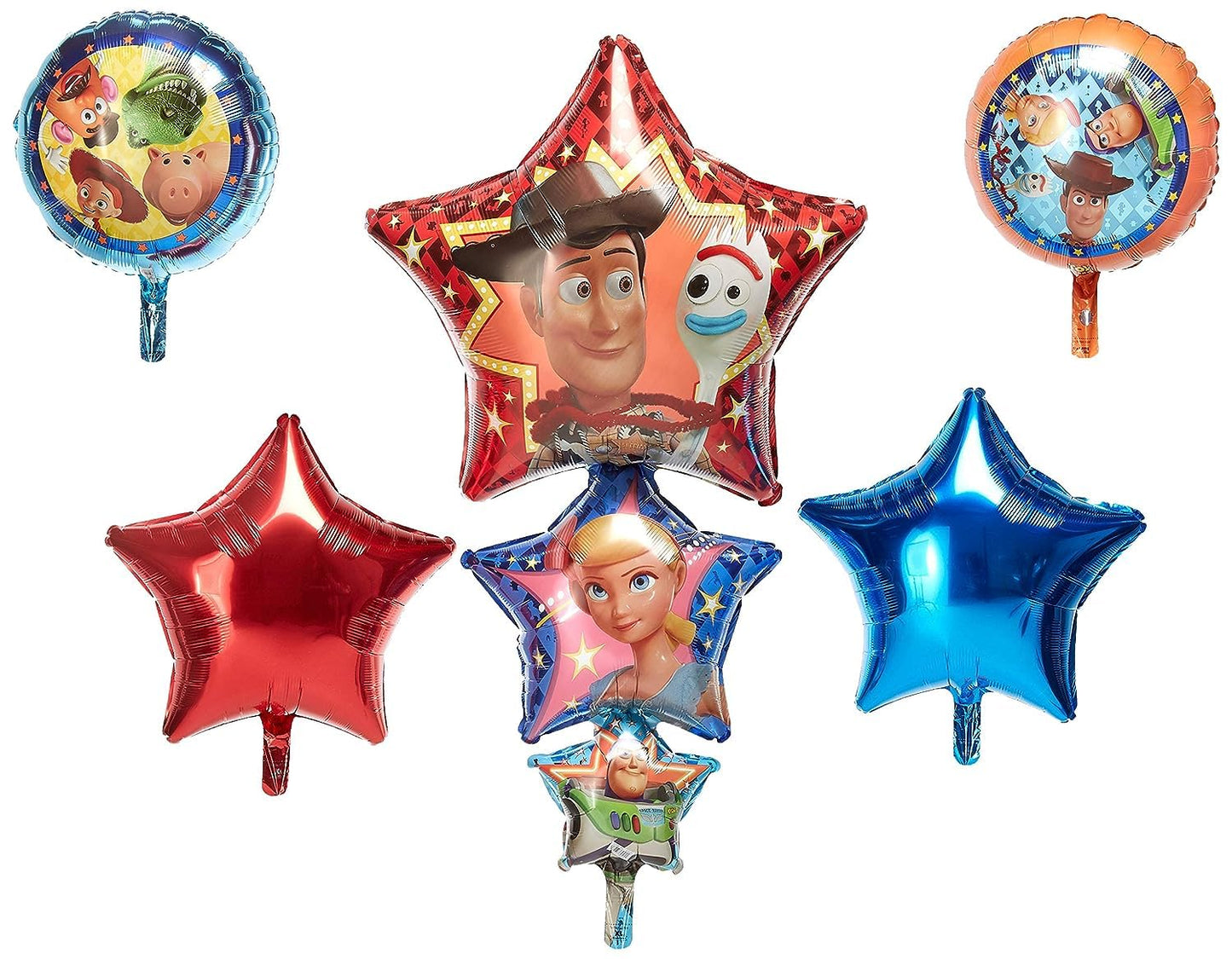 amscan - Bqt: "Toy Story 4" Birthday Party 5 Piece Foil Balloon Bouquet P75