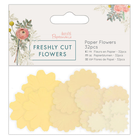 Papermania Freshly Cut Flowers Paper Flowers (32 pieces)