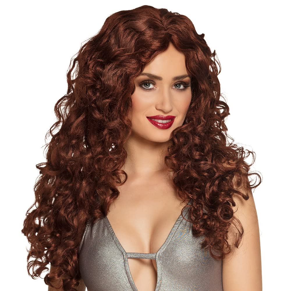 Boland Long Red Ginger Medieval Style Wig