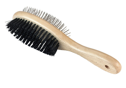 Kerbl B. CARE double brush, oval, protective caps and bristles (3)