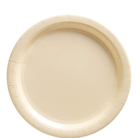 Vanilla Creme Paper Plates 23cm /50