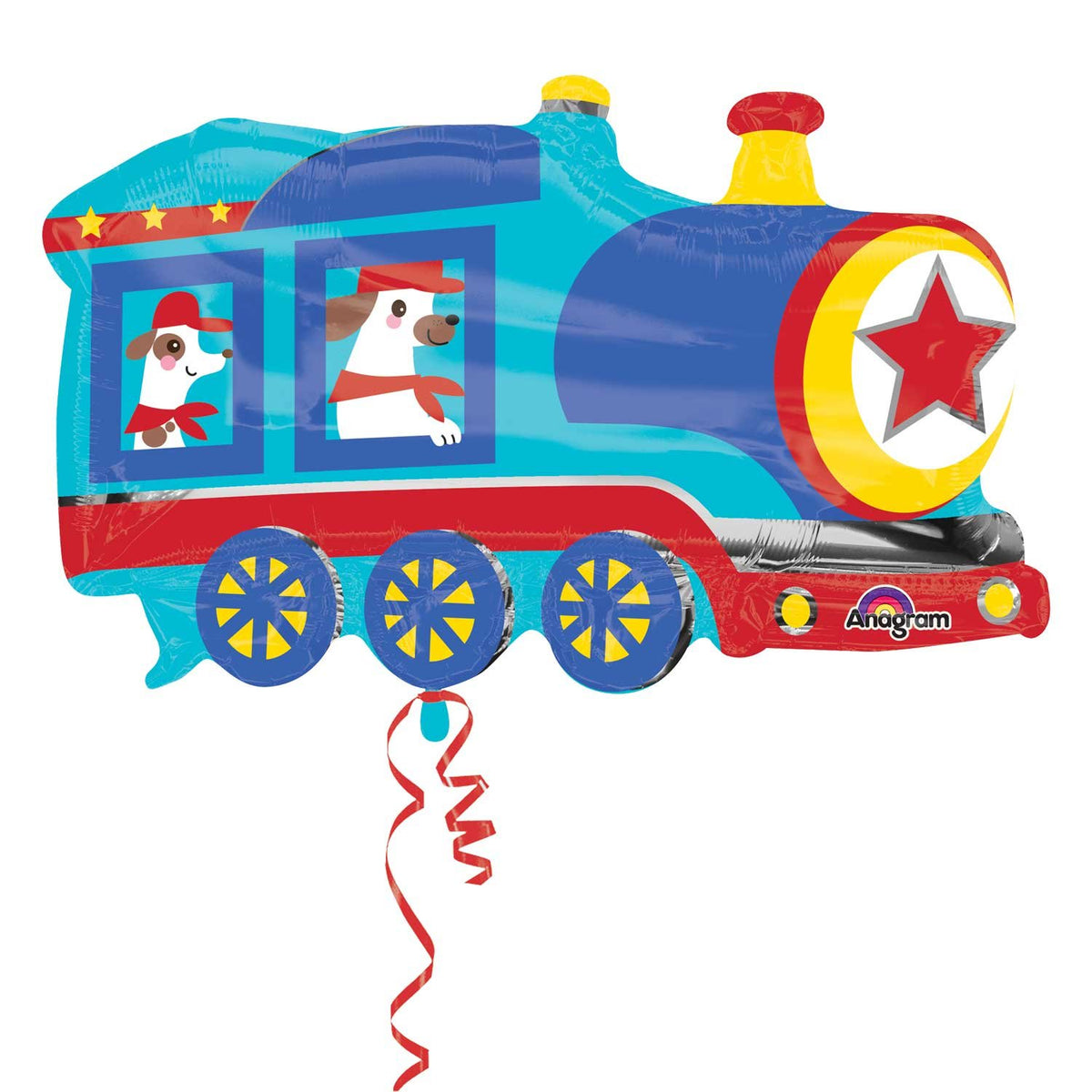 Happy Train SuperShape Foil Balloons 30"/76cm w x 36"/91cn h