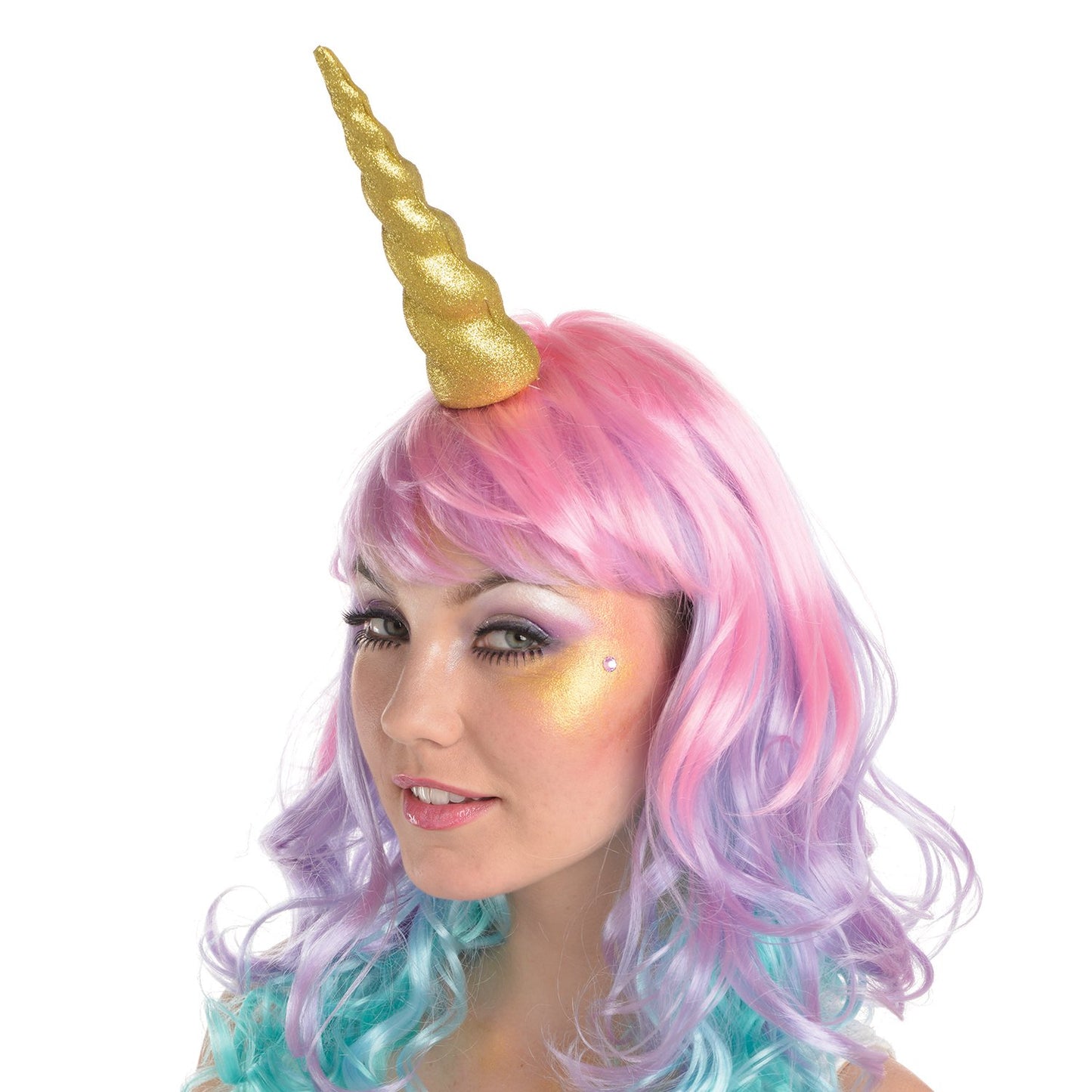 amscan Gold Glitter Unicorn Headband