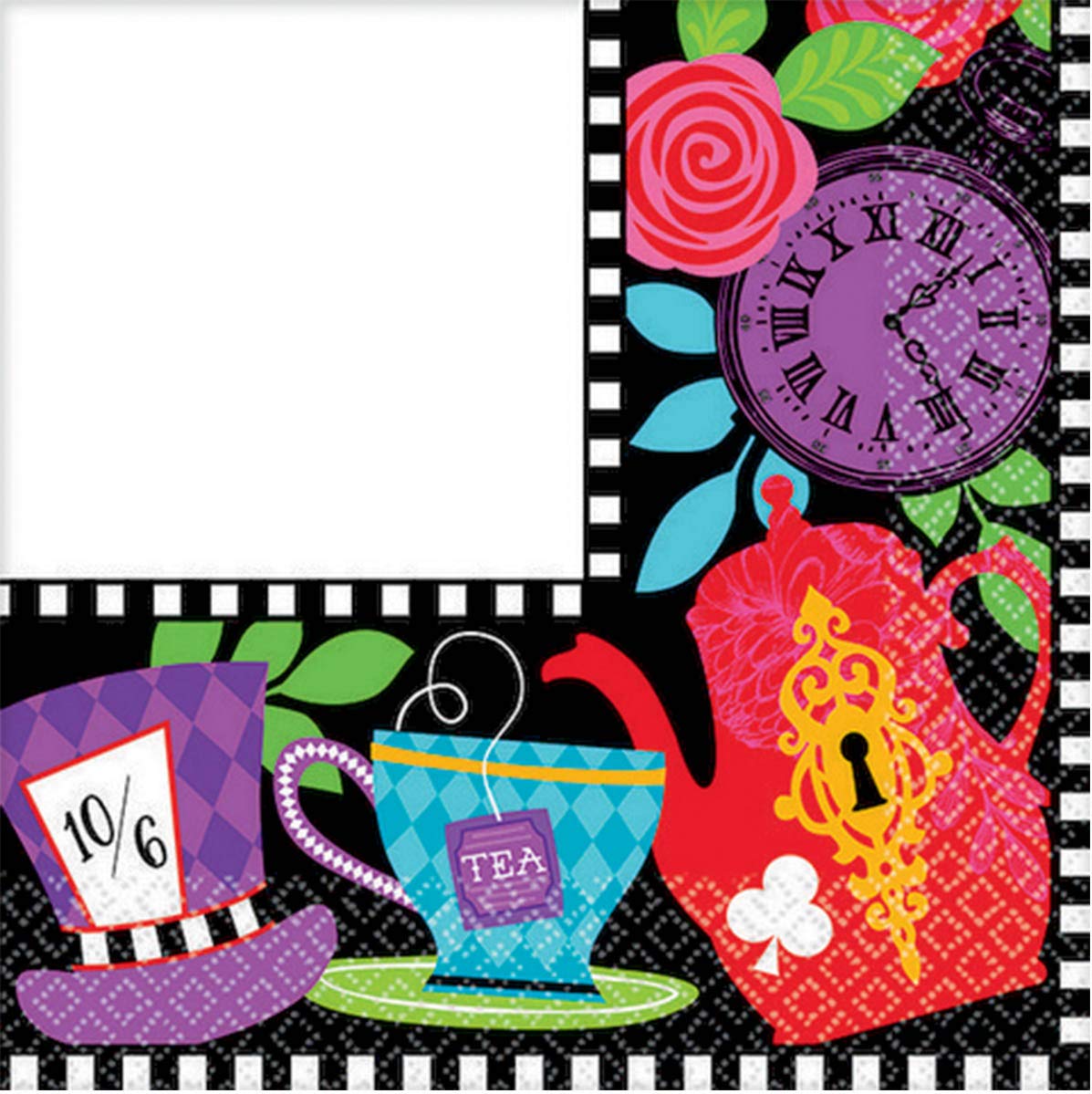 Mad Tea Party Beverage Napkins 25cm /16
