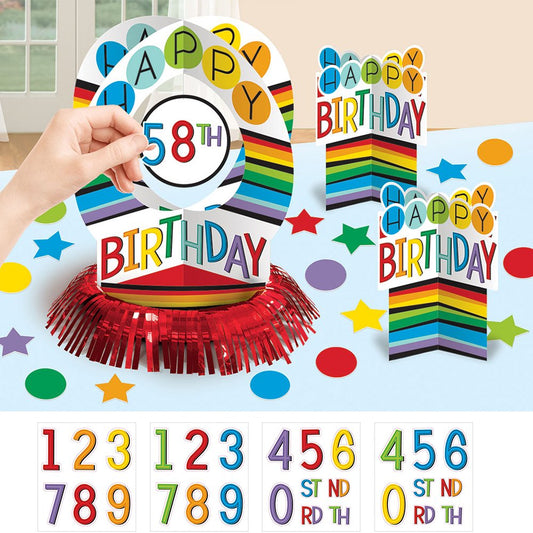 Rainbow Personalised Table Decoration Kits /5