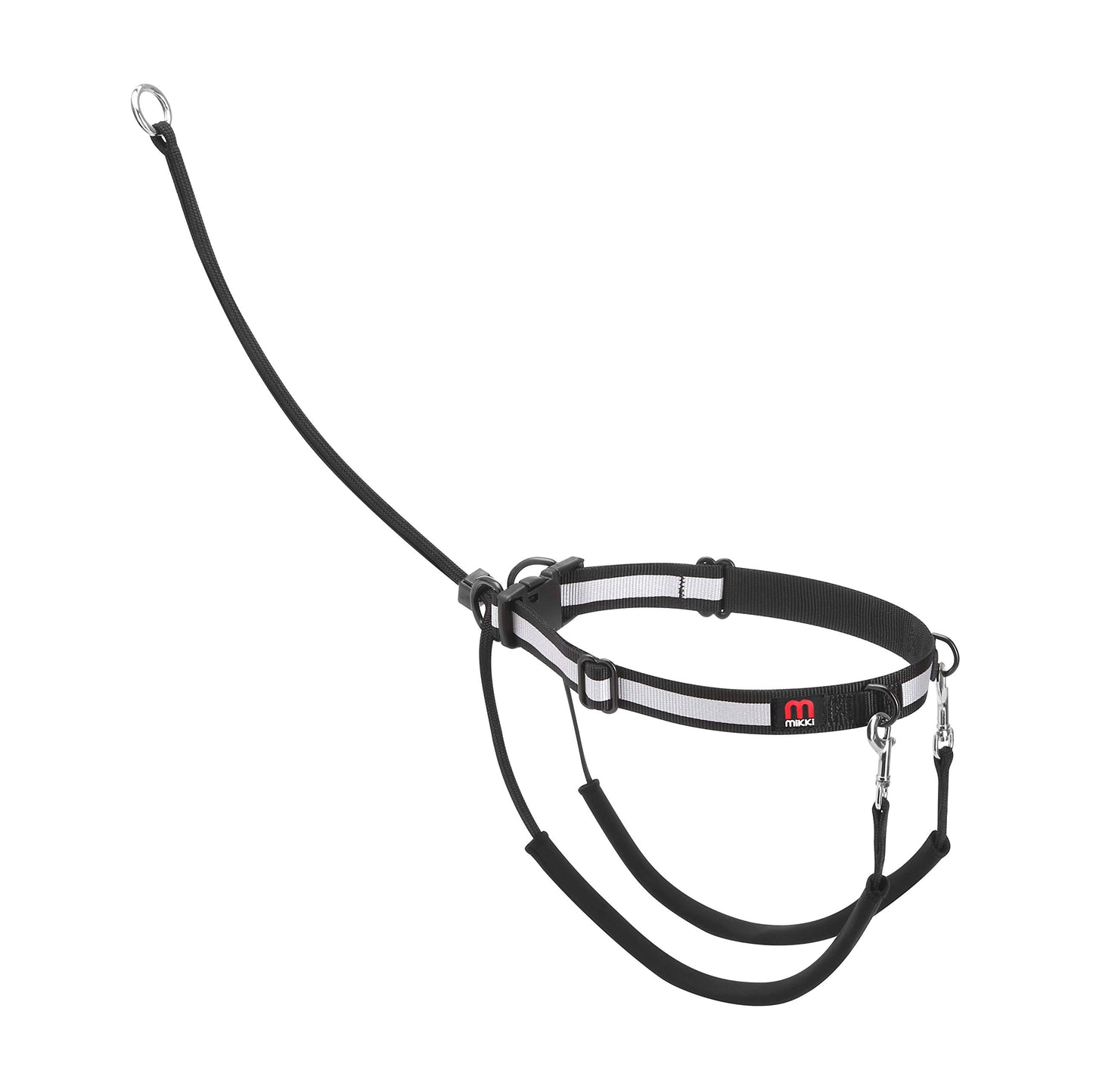 Mikki Dog, Puppy Anti Pull Harness Halter -No More Pulling, Tugging or Choking -Fit all Lead -Medium ,Black