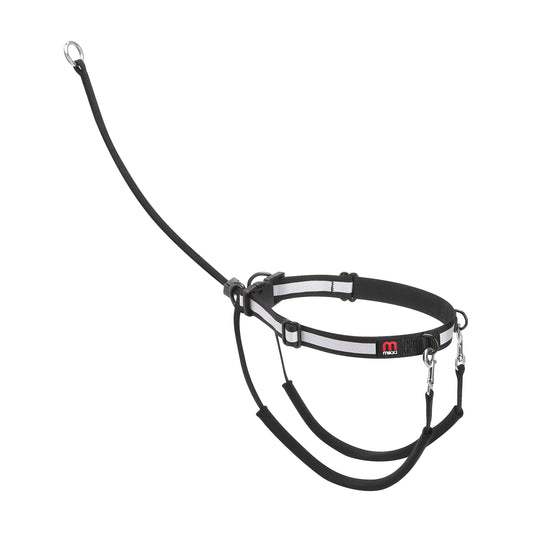 Mikki Dog, Puppy Anti Pull Harness Halter -No More Pulling, Tugging or Choking -Fit all Lead -Medium ,Black