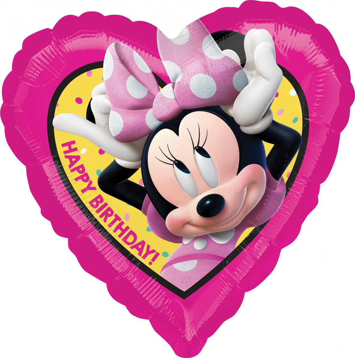 Anagram 7A7AFoil Standard 17 Inch Heart Birthday Minnie Happy Helpers